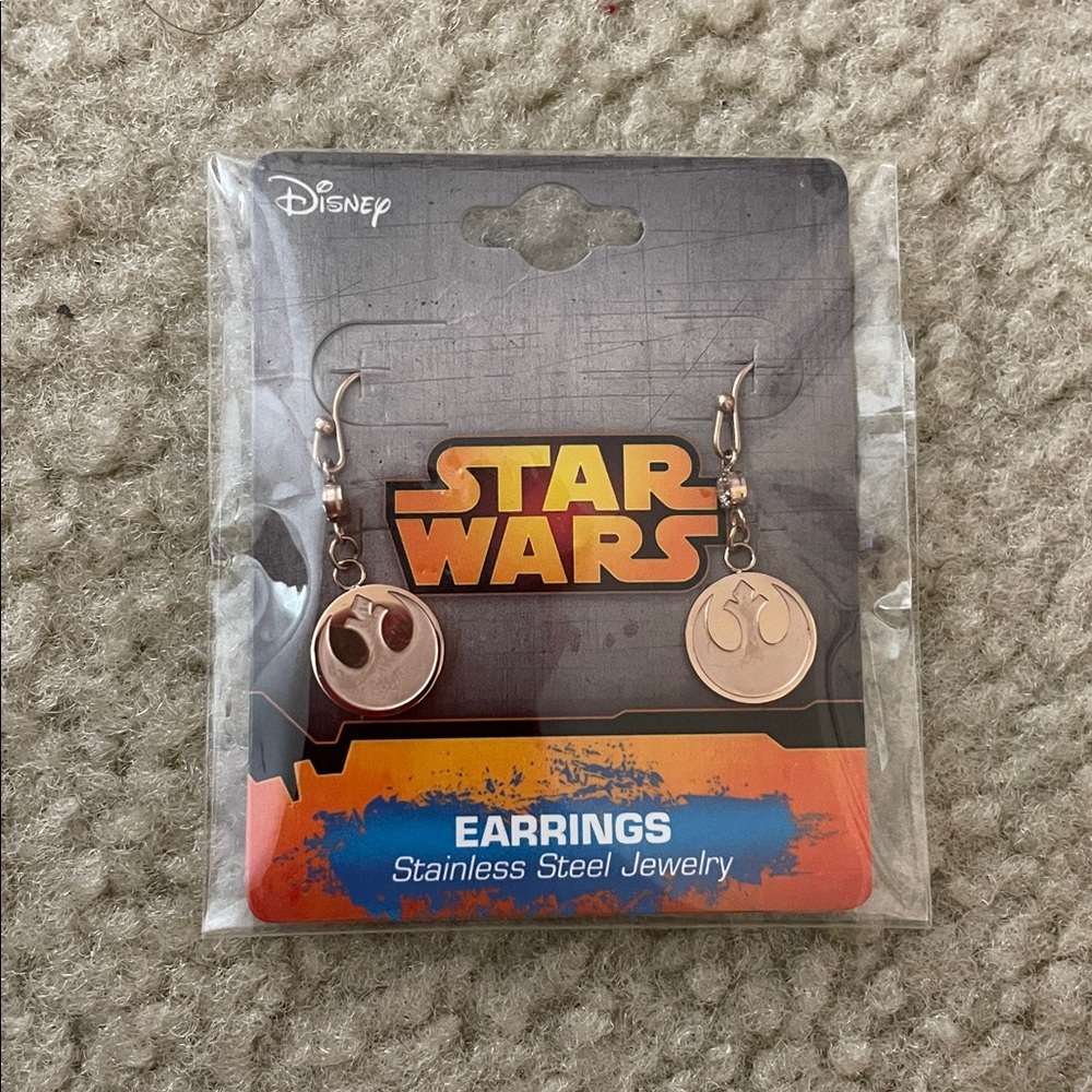 Disney Star Wars Stainless Steel Hook Earrings NWT